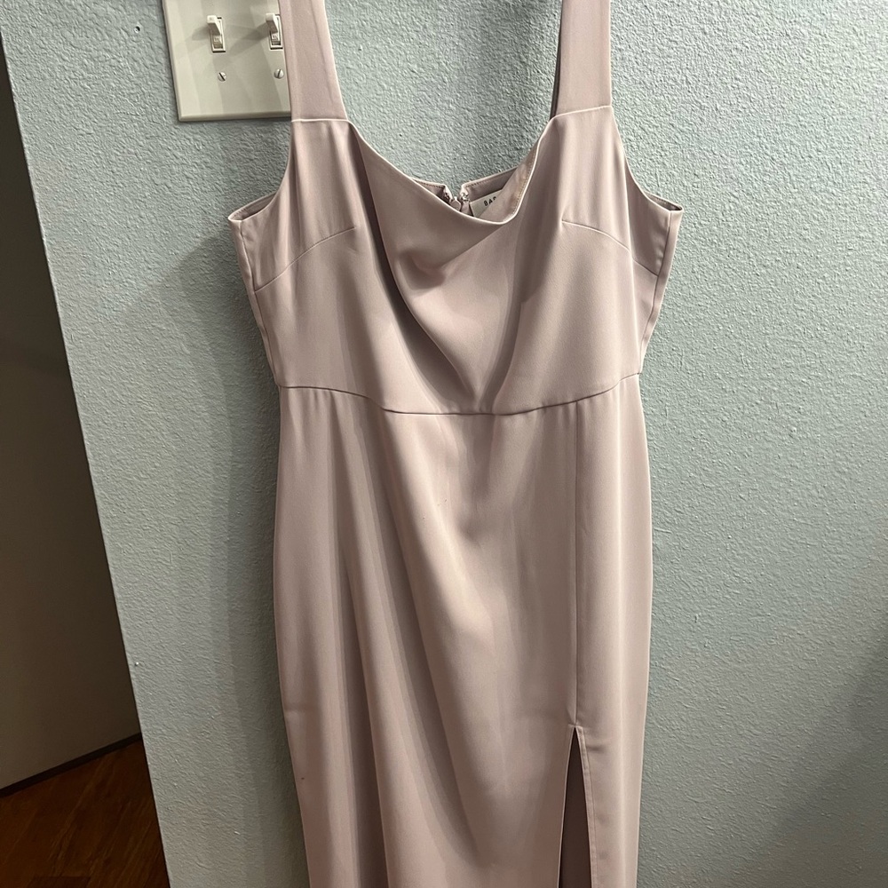 Babaton/Aritzia Soft Pink 90s Slit Dress
